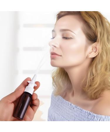 Omevett 6 Pcs Nasal Spray Bottle 30ML Empty Amber Glass Nasal Spray Bottles Refillable Fine Mist Sprayers Portable Nasal Spray Bottles Container with 6 Pcs Funnels and Labels for Saline Essential Oils - Buy Online on GoSupps.com