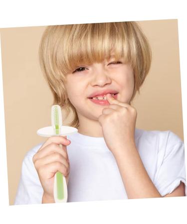 Minkissy 4-Piece Baby Toothbrush Set | Silicone Travel Toothbrush & Pet Toothbrush | Soft Fur Baby Mouth Cleaner for Newborns & Children - Buy Online on GoSupps.com
