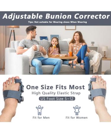 Bunion Corrector for Women & Men - Adjustable Bunion Splint for Pain Relief | Anti-Slip Heel Strap & Silicone Pad | Fits Left & Right Feet - Buy Online on GoSupps.com