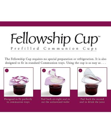 Broadman Church Supplies Pre-filled Communion Fellowship Cup Juice and Wafer Set - 6 Count Grape (Pack of 1) - Buy Online on GoSupps.com