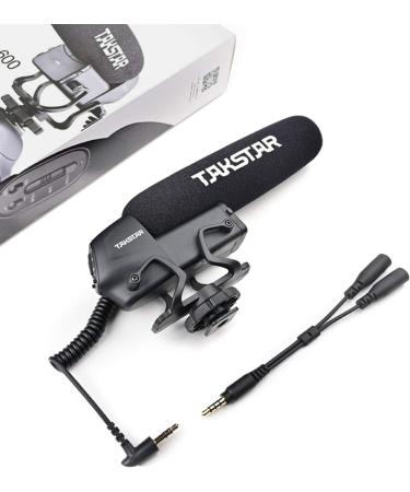 Takstar SGC-600 Shotgun Microphone - Professional Camera Microphone for iPhone, Smartphone, Nikon, Canon, Sony DSLR, Camcorder - with Windscreen, Shock Mount - 3.5mm Stereo Audio Jack - Buy Online on GoSupps.com