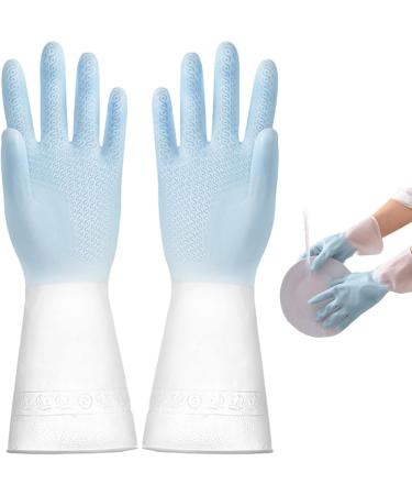 Kitchen Gloves | Reusable Cleaning Gloves for Household Rubber Cleaning Gloves Kitchen Dishwashing Glove Non-Slip Cleaning Gloves for Kitchen Cleaning Painting Proidl Blue - Buy Online on GoSupps.com