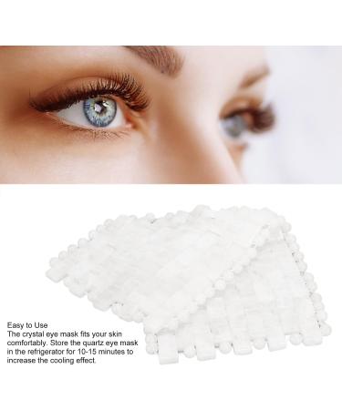Quartz Sleep Mask with White Jade Stones - Anti-Wrinkle Massage Eye Mask for Relaxation & Beauty - Buy Online on GoSupps.com