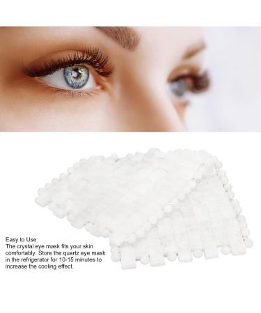 Jade Eye Mask - White Stone Sleep Mask for Puffy Eyes & Anti-Aging Care | International Shipping Available - Buy Online on GoSupps.com