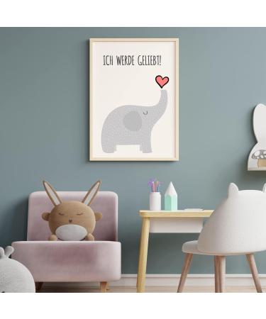 Kackpecht Eummel Animal Affirmation Images Set | Jungle Motivational Art for Kids' Rooms | 4 Colorful A4 Decor for Boys & Girls - Buy Online on GoSupps.com