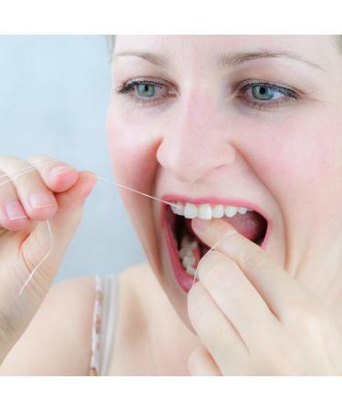 Premium 500m PTFE Vegan Dental Floss - Tearproof Waxed Fluoride-Free Refillable & Aromaless - Protects Against Gum Infections - Elegant Black Can - Buy Online on GoSupps.com