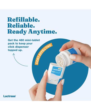 Lactrase Tablet Dispenser #1 Lactase Brand in German Pharmacies Strong 6 000 FCC Lactase Units 60 Fast-Acting Pills for Lactose Intolerance Enjoy Dairy Again Standard (60 Count) - Buy Online on GoSupps.com