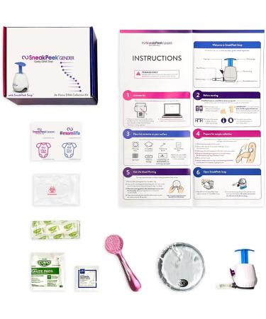 SneakPeek DNA Test Gender Prediction - 99.9% Accuracy at 6 Weeks - Lab Fees Included - Easy & Painless Collection (Snap) | Shop Now - Buy Online on GoSupps.com