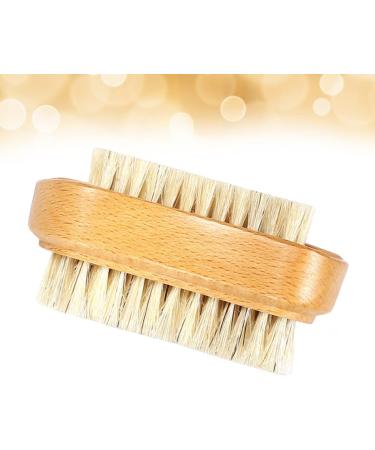 FRCOLOR Double Sided Nail for Cleaning Wood Hand Nail Scrub Nail Cleaning Brush Bristle Nail Brush Manicure Nail Cleaner Brush Nail Cleaning Tool Bristles Wooden Foot Wash - Buy Online on GoSupps.com