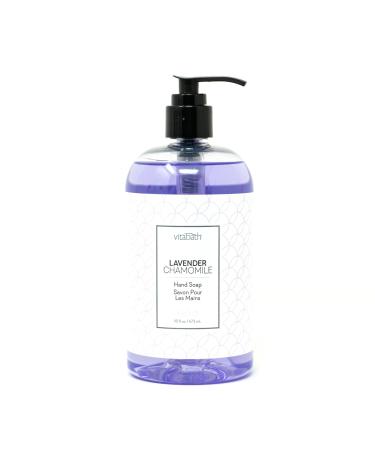 Vitabath Lavender Chamomile Hand Soap Cleansing Moisturizing Wash for Hands with Nourishing Aloe Vitamins & Antioxidants - Cruelty-Free Gluten-Free Paraben-Free - 16 oz Lavender Chamomile 16 Ounce