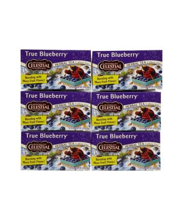 Celestial Seasonings Herbal Tea Caffeine Free True Blueberry 20 Tea Bags 1.6 oz (45 g)