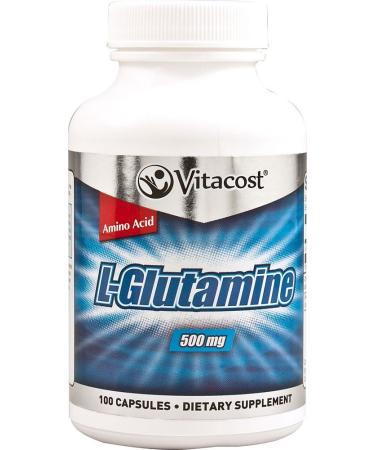 Vitacost L-Glutamine - 500 mg - 100 Capsules
