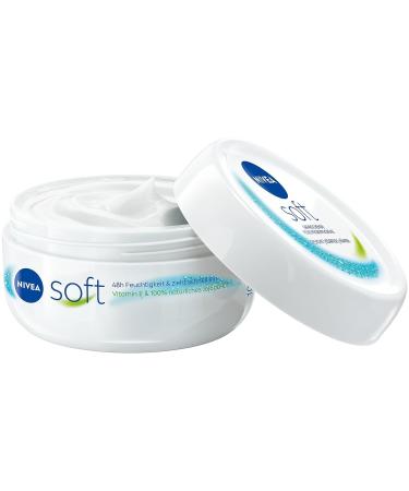 Nivea Soft Moisturizer 100ml - Refreshing Cream with Vitamin E & Jojoba Oil | Fast Absorbing Hydration (4 Pack) - Buy Online on GoSupps.com