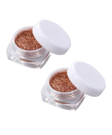FOMIYES 2pcs Glitter Eyeshadow Loose Eyeshadow Glitter Loose Pigment Eyeshadow Eye Shadow Highlighter Flash 1 count (Pack of 1) Golden