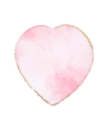 LIFKOME Assiette De Maquillage En R sine C ur Rose Palette M langer Couleurs Manucure Nail Art D coration Adapt e Usage Professionnel Et Personnel