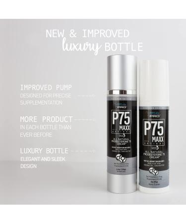 BIOLABS PRO Natural P75 Maxx Progesterone Cream with Retinol - 7000MG - 7.5% Strength - 3 Month Supply - Unscented 3.6oz - Buy Online on GoSupps.com