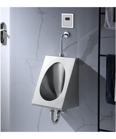Household Products Induction Urinal 304 Stainless Steel Wall-Mounted Men's Urinal Bathroom Accessories Urinal with Siphon Automatic Flush Valve Suitable for Toilets S - Buy Online on GoSupps.com