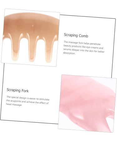 Frcolor 3 Sets Massage Device - Slico Guasha Facial Tool Jade Spa Tool & Scalp Massage Board for Eye Skin Care - Pink 12x4cm (3pcs) - Buy Online on GoSupps.com