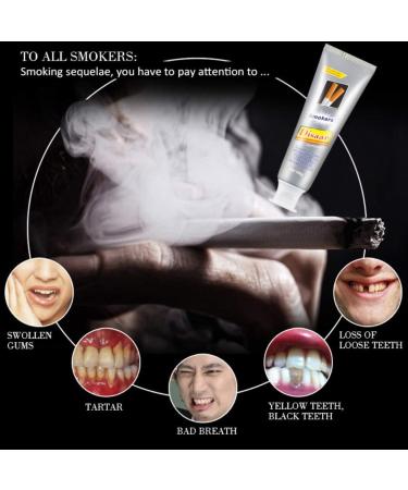 DISAAR BEAUTY Smokers Toothpaste Removes Tobacco Stains Fresh Minty Breath Strengthens Teeth Against Cavities 100g / 3.38fl.oz - Buy Online on GoSupps.com