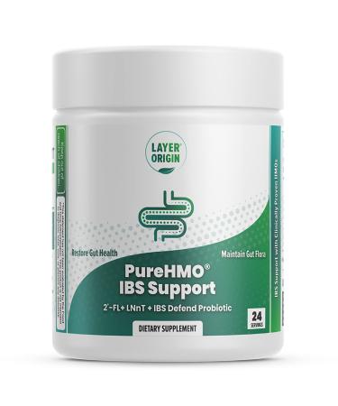 Layer Origin PureHMO IBS Support - Clinically Tested Super Prebiotic + Probiotic for IBS - Strengthen Gut Barriers and Restore Your Gut Functions