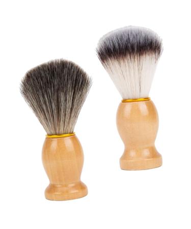 PopetPop 2st Pieces on Shave Friseur-Staubwedel Professional shaving brush Trimmer brush shaving brushes for the household shaving brush husband for men beard care needs dusty cloth wood