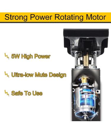 Professional Mens Hair Clippers Zero Gapped Cordless Hair Trimmer Professional Haircut & Grooming Kit for Men Rechargeable LED Display Skull Ornament - Buy Online on GoSupps.com