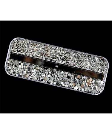 Ranvi 3000 Pieces (5 Boxes) Nail Art Rhinestones Kit Nail Rhinestones with 1 Piece Multicolor Nail Studs Horse Eye Rhinestones for Nail Art Decorations Supplies - Buy Online on GoSupps.com