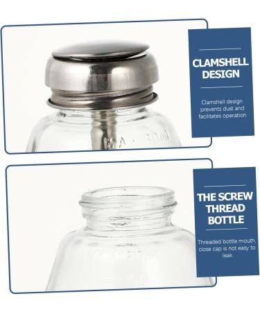 FRCOLOR Press Cleaning Solution Bottle Nail Color Remover Dispenser Nail Polish Remover Dispenser Manicure Press Bottle Empty Press Dispenser Liquid Travel Bottle Glass - Buy Online on GoSupps.com