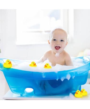 Derayee 50pcs Yellow Mini Bathing Ducks - Squeaky Floating Toys for Children | Perfect for Showers & Birthday Parties - Buy Online on GoSupps.com