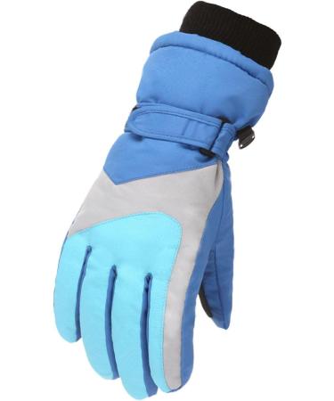 Pimelu Kids Waterproof Snow Gloves - Blue_0 Small | Ideal for Skiing, Cycling & Winter Activities - Buy Online on GoSupps.com