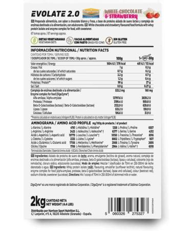  HSN HSN Evolate 2.0 Whey Protein Isolate | Strawberry White Chocolate Flavour 2kg 67 Takes Per Pack | Whey Protein Isolate CFM + Digestive Enzymes | Non-GMO Vegan Gluten Free & Soy Free - Buy Online on GoSupps.com