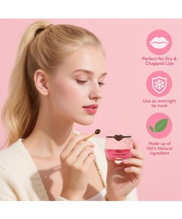 10 PCS Bee Lip Balm Honey Pot, Strawberry, Watermelon, Apple Lime, Cherry, Mint, Coconut, Aloe, Grapes & Peach Flavors, Honey Lip Balm Bulk, Moisturizing Lip Mask Overnight, Reduce Lip Lines Set A - Buy Online on GoSupps.com