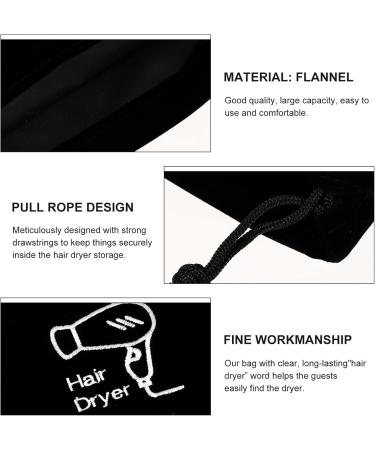 FOMIYES 6 Pcs Hair Dryer Storage Bag Black Wig Portable Hair Dryer Bag Hair Dryer Organizer Hair Bag Large - Buy Online on GoSupps.com