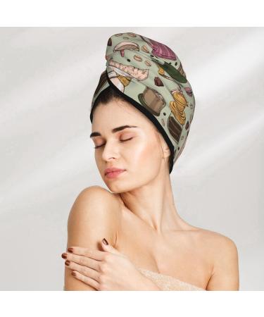 Hair Towel Wrap - Fast Drying Hair Turban with Button | Premium Hair Drying Towel for Quick Use - Buy Online on GoSupps.com
