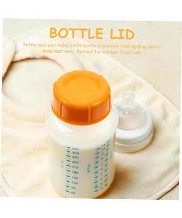 Vaguelly 10pcs Baby Bottle Seal Cap 43mm Diameter Bottle Lids Milk Bottle Cap Water Bottle Screw Lid Narrow Neck Breastmilk Bottles Cap Women Small Travel Food Grade Pp Milk Jug Orange 4.3x4.3x1.5cm - Buy Online on GoSupps.com