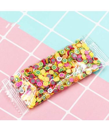 Rongweiwang 1000 Pcs 3D Polymer Clay Nail Slices - Cartoon Flower Fruit Nail Art Decorations for Spring Manicure - Buy Online on GoSupps.com