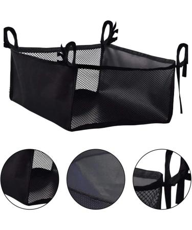 Wheelchair Storage Bag - Rollator Underseat Organizer Lightweight Elderly Walker Basket Basket Pouch for Rollator Elderly Walker Basket Scooters Shopping Black (Black) - Buy Online on GoSupps.com