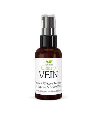 Isabella's Clearly VEIN | Natural Essential Oil For Varicose Veins - Best Natural Varicose Veins Treatment For Legs | Capillary Health For Face and Body | Soothing Essential Oils and Herbal Extracts with Horse Chestnut  ...