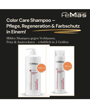  Femmas FemMas Color Care Shampoo for Blonde Dyed and Coloured Hair I Color Shampoo for Lasting Shine I Colour Shampoo with Protective Film Formula with Keratin and Arginine I 300 - Buy Online on GoSupps.com