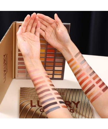 UCANBE Luxury Neutral Eyeshadow Palette - Shimmer, Matte, Metallic, Glitter Shades for Subtle and Smokey Eye Looks - High Pigmented Nudes - Creamy and Long-Lasting - Buy Online on GoSupps.com