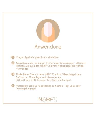 N&BF UV + LED Fiberglass Gel 5ml - Professional High-Quality Thick Viscosity Assembly Gel Stable & Break-Proof - Made in Germany - Buy Online on GoSupps.com