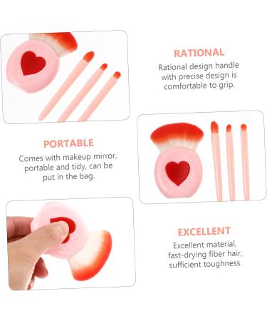 minkissy 3 Boxes Makeup Brush Set Portable Powder Brush Powder Brush Organizer And Concealer Brush Travel Makeup Container Travelling Makeup Brush Woman Artificial Fiber Vanity Mirror Major - Buy Online on GoSupps.com