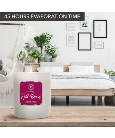 Wild Berries Scented Candle - Luxury Aromatherapy Soy Wax - 45 Hours Burn Time - Perfect Gift for Home - 200g - Buy Online on GoSupps.com
