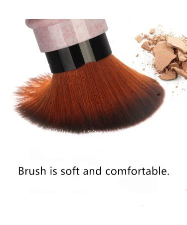 Shop Pink Retractable Kabuki Brush - Travel-Friendly Foundation & Concealer Tool for Flawless Makeup - Buy Online on GoSupps.com