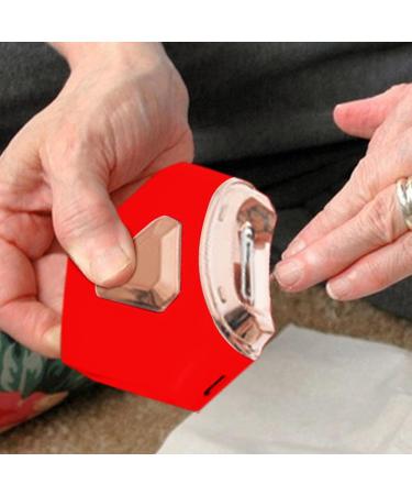 Shurzzesj Automatic Nail File - Electric Toenail Scissors - Electric Automatic Nail Safety Trimmer with Nail Clip Storage 2-in-1 Nail Cutter and Polisher for Kids Adults Red - Buy Online on GoSupps.com