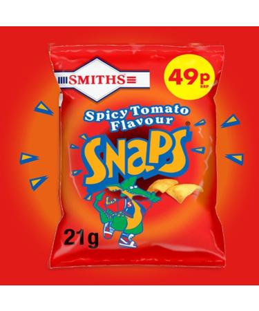 Smiths Snaps Spicy Tomato Snacks Crisps Bag 21g Case Of 30 - Buy Online on GoSupps.com