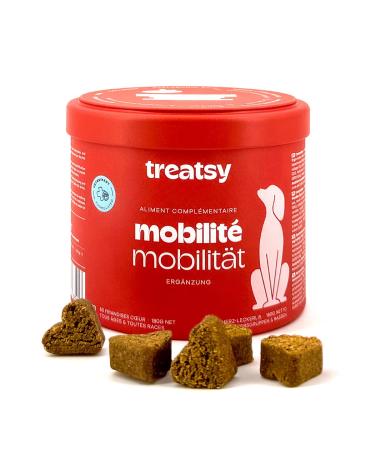 Treatsy Dog Joint Mobility Supplement - Collagen Type 1 & 2 Glucosamine Green Lipped Mussel MSM - Veterinarian Recommended