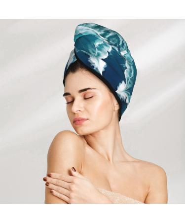 Sea of Love Dry Hair Cap - Super Absorbent Elastic Wrap for Long Thick Hair | Quick Drying Women's Hair Cap - Buy Online on GoSupps.com