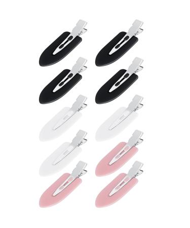 10Pcs No Bend Hair Clips Pin Curl Clips for Bangs No Crease Hair Clips Styling Curl Clips for Girls Creaseless Hair Clips for Hair Styling Face Washing Bangs Hair Makeup(Assorted Colors)