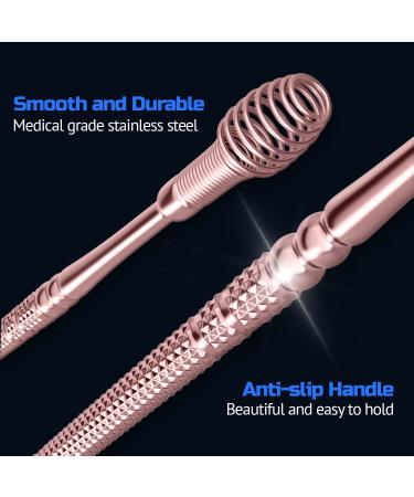 Professional Ear Wax Removal Kit | Stainless Steel 360 Spiral Cleaner for Comfortable Ear Massage | Effective Ear Wax Cleaning Tool - Buy Online on GoSupps.com